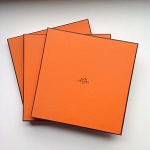3 Hermes scarf boxes